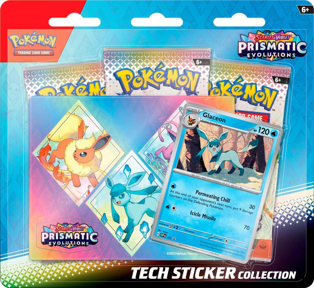 Prismatic Evolutions Tech Sticker Collection